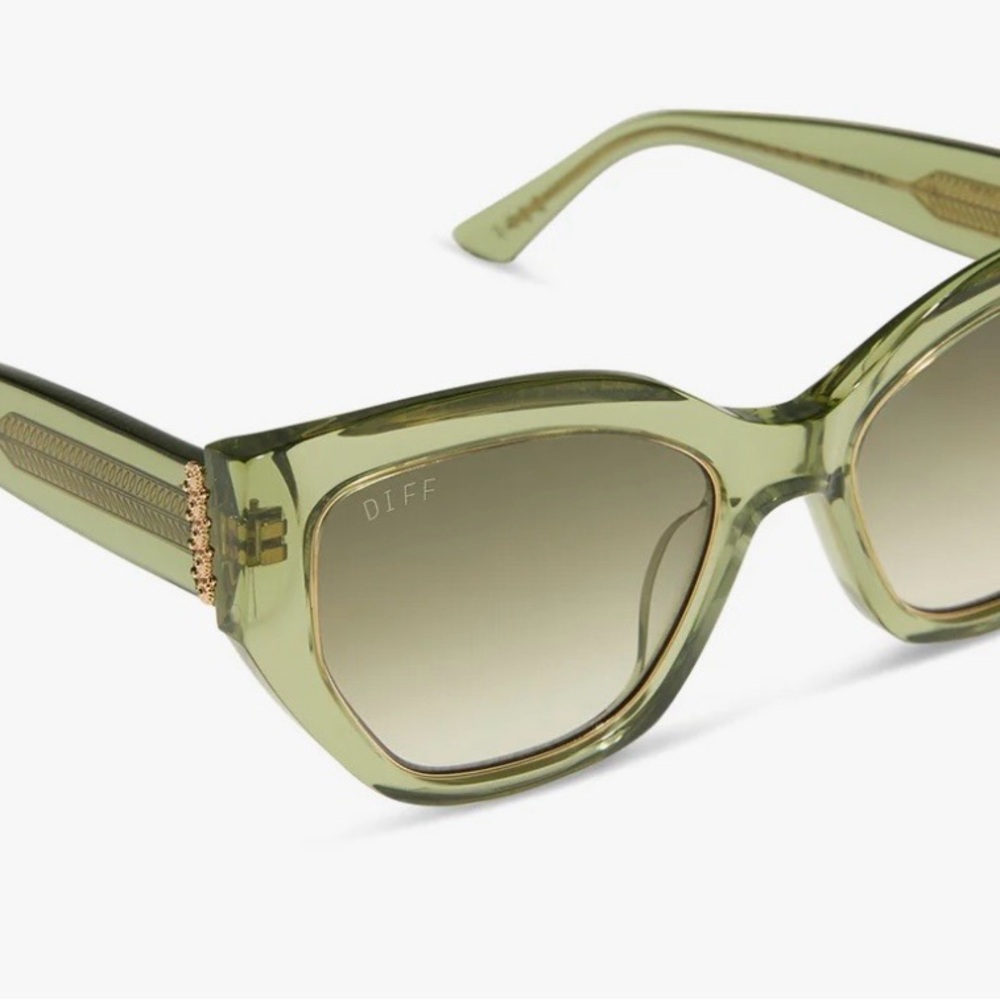 Diff Eyewear White Lotus Thailand Green Sunglasses - Picture 5 of 8